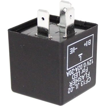 Alla Lighting EP27 Electronic Flasher Relay – For LED Or Halogen Turn Signals – 12V