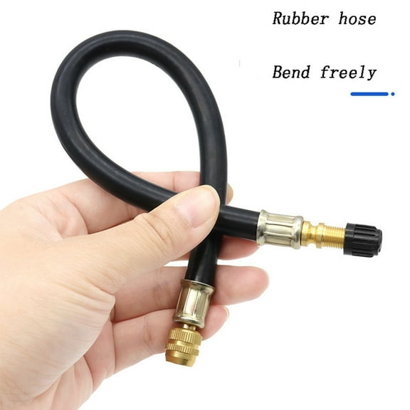 Tire Rubber Gate Extension Tube Extender, Flexible Gate Stem Extenders Tire Gates Extension Adaptor Dually Gates Stem Extenders, for Cars Truck Motorcycle Bike Bus Rubber Tyre Gate Stem Extender