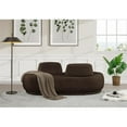 thumbnail image 2 of Meridian Furniture Argyle Brown Teddy Fabric Chaise/Loveseat, 2 of 14