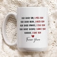 thumbnail image 3 of Mugs His And Hers Gifts Novelty Coffee For Couple From Husband Wife For Everyday I Miss You For Every Hour I Need You White Ceramic 11 15oz Cup Gifts For Men Women On Valentines Wedding, 3 of 8