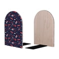 thumbnail image 2 of Naloa Winter Sports Fun Pattern 2 Pcs Bookend Large Capacity Office Book Ends for Home Office Library School Study Decoration, 2 of 8