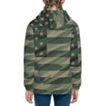 thumbnail image 6 of Kdxio Jungle Green Camo USA Flag Pattern Kids Boys Girls Zip Up Hoodie 3D Printed Hooded Sweatshirt Hoody Coat with Pocket 7-12 Y-Small, 6 of 6