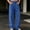 Dark Blue, variant on Frnrwgo Mens Women Jeans Loose Straight Wide Leg Drawstring Elastic Waist Casual Daily Denim Pants