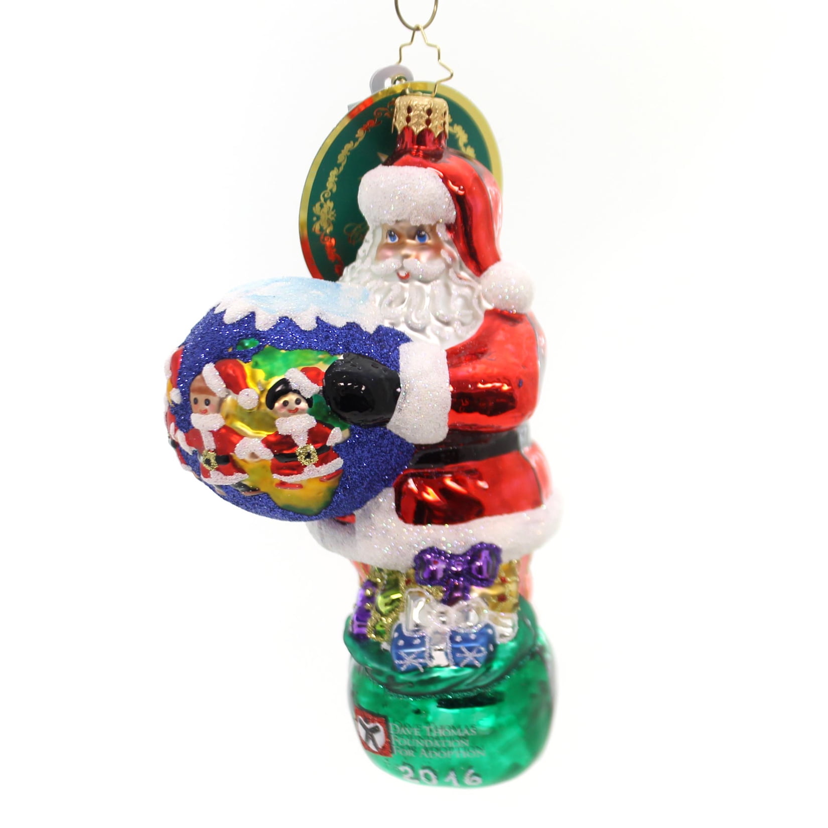 Christopher Radko CELEBRATE ADOPTION 2016 Ornament Christmas Dave