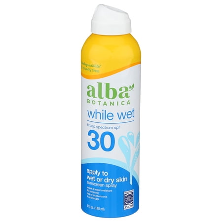 (Pack Of 4) Alba Botanica Spray While Wet SPF30 5 Oz