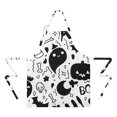 thumbnail image 2 of Black and White Halloween Doodle Apron-Garden Aprons for Women with Pockets-Cotton Linen Waterproof Kitchen Cooking Gardening Aprons Adjustable for Kitchen,Cooking,BBQ and Salon 32"x27", 2 of 7