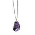 thumbnail image 1 of Natural Stone Pendant Necklace - Gold Edge Stones Energy Sweater Chain Jewelry--7-Product code 35138 7, 1 of 5
