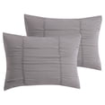 thumbnail image 4 of VCNY Home Sumara 4-Piece Grey Striped Polyester Comforter Set, Full/Queen, 4 of 5