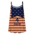 thumbnail image 5 of Edvintorg 4Th Of July Summer Tops for Women Fashion Women's Festival Outfit Round-Neck Sleeveless Vest Camisole Casual Tank Tops, 5 of 5