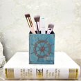 thumbnail image 3 of Large Capacity Square Retro Desk Pen Holder Storage Box Jewelry Table Holder 1#, 3 of 3