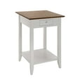 thumbnail image 5 of Convenience Concepts American Heritage 1 Drawer End Table with Shelf, Driftwood/White, 5 of 5