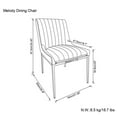 thumbnail image 4 of Simpli Home Melody Dining Chair (Set of 2) in Distressed Tan Vegan Faux Leather, 4 of 12