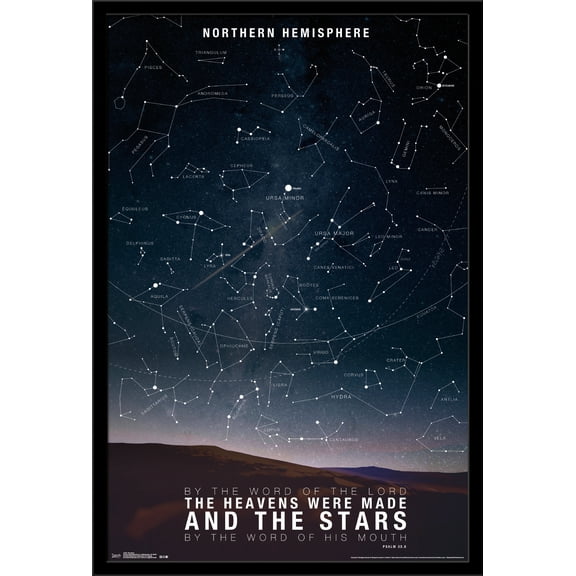 The Stars Wall Poster, 22.375" x 34", Framed