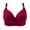Wine, variant on Darzheoy Bras for Women No Underwire 3PC Ladies Printing Gathered Together Large Size Daily Bra Underwear Bras Sports Bra 40/90BC