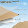 thumbnail image 5 of Costway Patio Standing Propane Heater Cover Waterproof W/Zipper and Bag Beige, 5 of 8