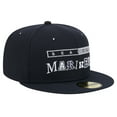 thumbnail image 3 of Men's New Era Navy Seattle Mariners Ransom 59FIFTY Fitted Hat, 3 of 6