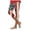 Brick Red, variant on Womens American Flag Capri Leggings 250 Anniversary USA 4th of July Patriotic High Waist Stretchy Yoga Work Capris Pants (Blue, S)
