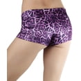 thumbnail image 4 of ToBeInStyle Women's Seamless Mini Booty Shorts - Fuchsia Leopard - One Size, 4 of 4