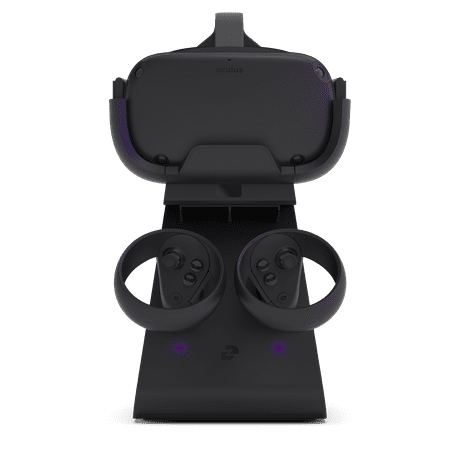DAZED Motorized Charging Dock for Original Oculus Quest Headset Includes Rechargeable Batteries