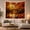 Sunlit Bridge, variant on Rustic Autumn Dinner Scene with Lanterns and Pumpkins in a Barn, Cozy Farmhouse for Nature Lovers, Harvest Wall Decor, Housewarming Gift, Tapestry Wall Hanging for Bedroom and Living Room
