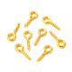thumbnail image 5 of Iron Screw Eye Pin Peg Bails For Half Drilled Beads Golden about 10mm long 4mm wide 1mm thick hole: 2mm about 550pcs/50g, 5 of 6