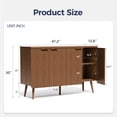 thumbnail image 5 of Syemin Buffet Cabinet with Storage, Multifunctional Storage Cabinet with 4 Doors, Modern Sideboard Buffet Credenzas for Living Room, Entryway, Hallway, Natual Oak, 5 of 5