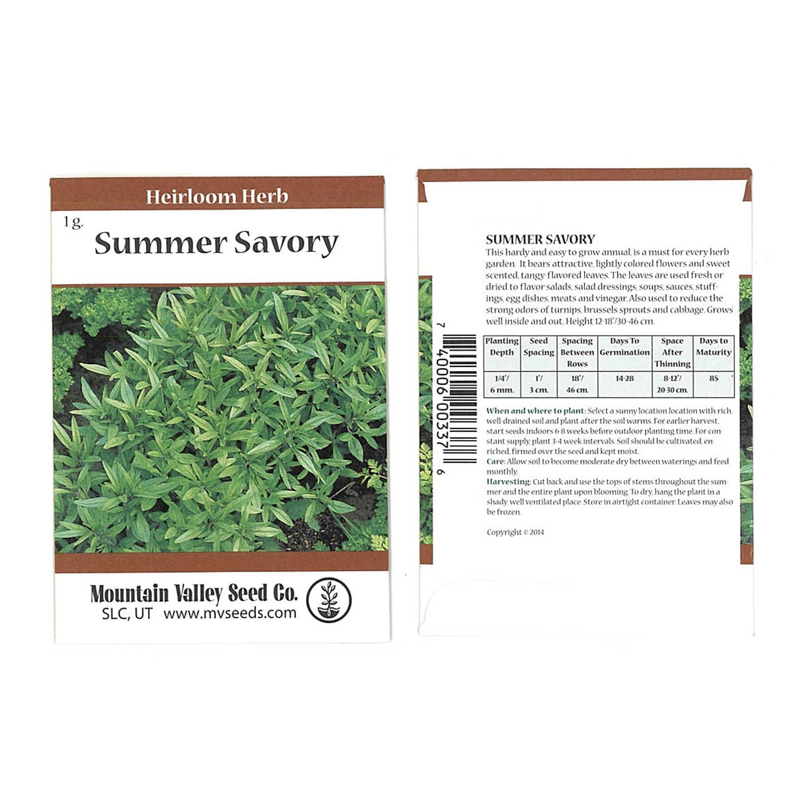 SUMMER SAVORY HERB Seeds 50 fresh seeds ready to plant in your garden