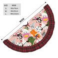 thumbnail image 3 of Pofeuu Cartoon Halloween Print Christmas Tree Skirt Tree Skirt Ornaments Soft Plush Christmas Tree Mat for Decorations Holiday Party Indoor Outdoor-, 3 of 6
