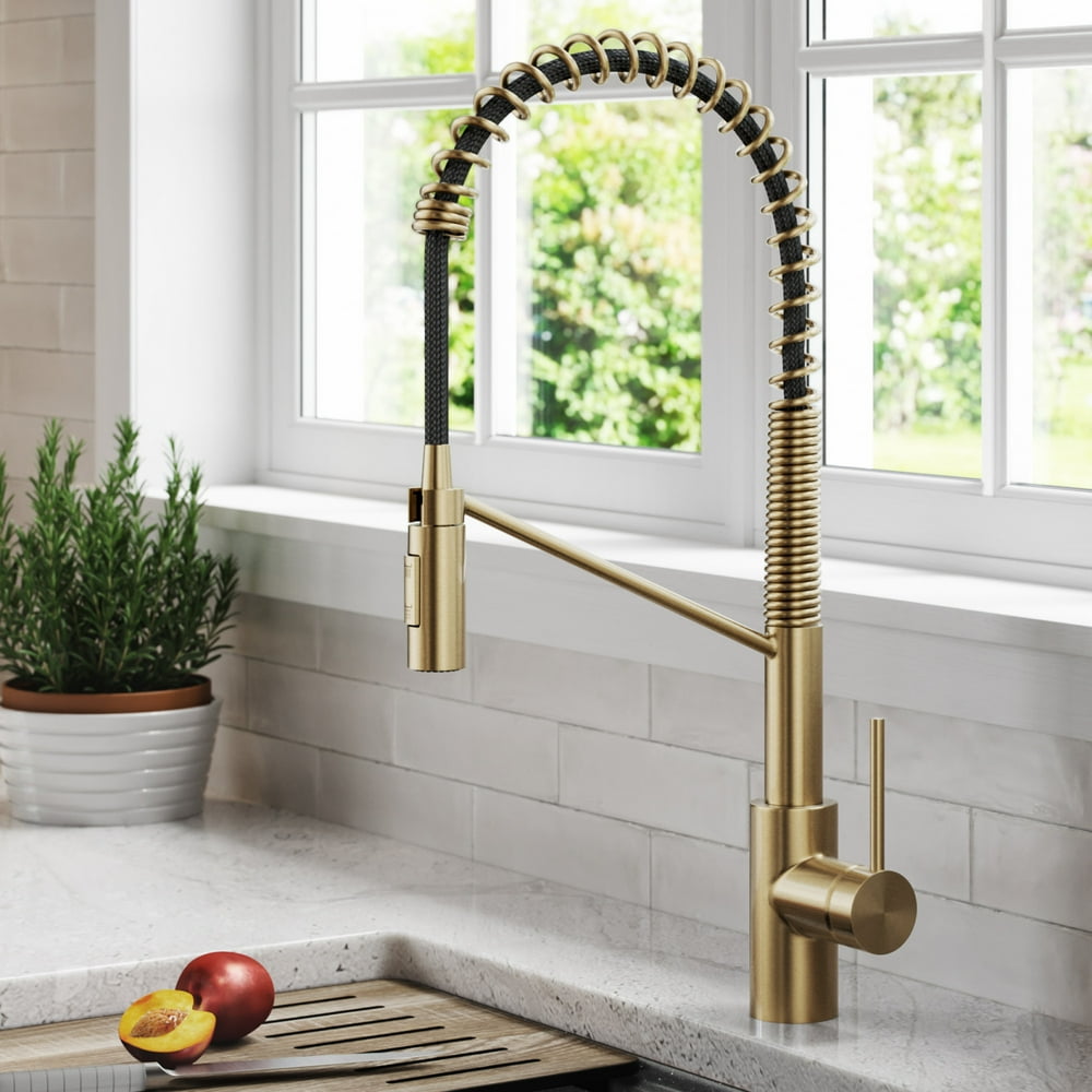 Kraus Oletto Commercial Style PullDown Single Handle Kitchen Faucet