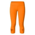 thumbnail image 6 of Women's High Waisted Yoga Pants, Heart Shaped Hollow Out Capri Leggings, 7/8 Length Workout Running Pants, Stretchy Comfort Gym Tights for Women-Orange, 6 of 8