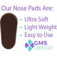 thumbnail image 2 of gms optical soft foam nose pads - coffee color (10 count), 2 of 6