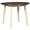 Brown and White, variant on Bowery Hill Modern 40" Round Drop Leaf Dining Table in Brown