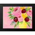 thumbnail image 2 of Moore, Regina 18x15 Black Modern Framed Museum Art Print Titled - Pink Garden Flowers II, 2 of 5