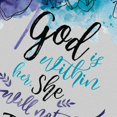 thumbnail image 3 of WIRESTER Canvas Prints Poster, 8 x 10 inch Wall Decor Canvas Artwork, Psalm 46:5 Blue Flower, 3 of 7