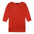 thumbnail image 2 of Alfani - Blusa de gasa para mujer, color rojo, pequeña, 2 of 2
