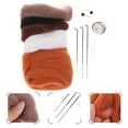 thumbnail image 4 of KAKOWELY 1 juego de broche de fieltro de lana, alfiler de solapa de peluche de animal, materiales de bricolaje para sombreros y bufandas., 4 of 5