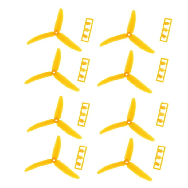 Parachoques de Hélices Yotijar 8 Piezas para Quadcopter Radio Control Amarillo