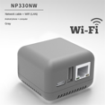 thumbnail image 1 of Réseau WiFi BT 4.0 Serveur d'Impression Réseau USB 2.0 Port Rapide 10/100Mbps RJ-45 Port LAN Réseau d'Impression Ethernet Prise-Us, 1 of 7