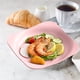 thumbnail image 5 of Bandeja de frutas cuadrada 20x20cm Plato de merienda de gran capacidad Plato de comida duradero Plato de servicio versátil Mesa de café fácil de limpiar Bandeja de dulces Salón en casa Comedor, 5 of 6