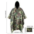 thumbnail image 3 of Three In One Cloak Raincoat Multi Functional Backpack Raincoat Tourism Camping Mountaineering Cycling Raincoat, 3 of 6