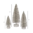 thumbnail image 2 of Vickerman 5"/7"/9" Champagne Glitter Oval Artificial Christmas Tree, Unlit, 2 of 2