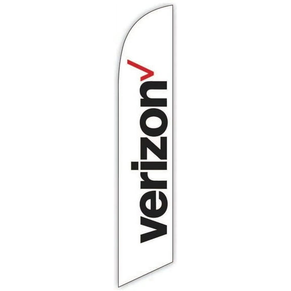 Cobb Promo Verizon White Feather Flag - Replacement Flag Only Without Poleset