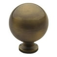 thumbnail image 1 of Bouton d'Armoire Rond de 1,25 Po & 44 ; Laiton Satiné & Noir, 1 of 1