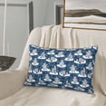 thumbnail image 5 of Daiia Snow Penguin Bedding Waterproof Pillow Protector Zippered Queen – Bed Bug Proof Pillow Encasement-14"x20", 5 of 6