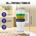 thumbnail image 2 of Sao Luis, Maranhao National Colors Patriot Brazil Home Town Design, 30oz Tumbler, 2 of 7