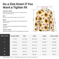 thumbnail image 5 of Balery Sunflowers And Bee Men's Women's UPF 50+ Sun Protection Lightweight Hoodie Performance Long Sleeve Shirt for Fishing Running-Small, 5 of 7