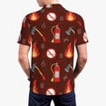 thumbnail image 3 of Balery Fire Extinguisher Printed Men’s Short Sleeve Polo Shirt, Midweight Men's Shirt,Golf Polo shirts -Medium, 3 of 8