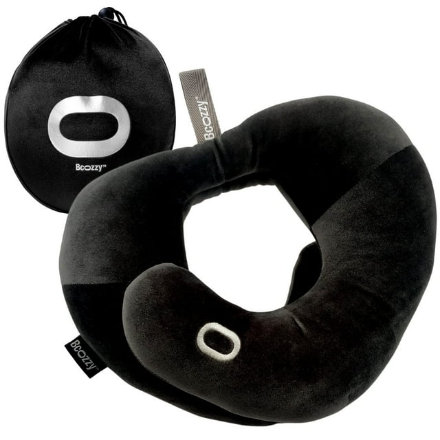 Almohada ortopédica patentada por BCOZZY para aliviar el dolor de cuello, color negro