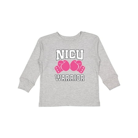 

Inktastic NICU Warrior Graduate Baby Girl Gift Toddler Toddler Girl Long Sleeve T-Shirt