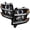 Jet Black Housing Clear Lens, variant on Spec-D Tuning LED Jet Black Projector Headlights Compatible with 2015-2020 Chevy Tahoe, Suburban, 2016-2019 Chevy Suburban 3500HD, Left + Right Pair Headlamps Assembly